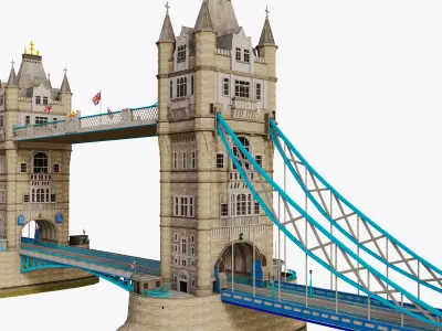 London Tower Bridge 3D model