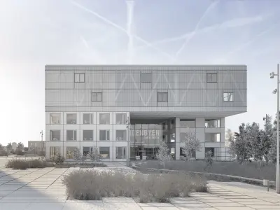 Cortex Park exterior scene 3D model