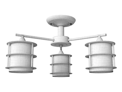 Ceiling chandelier Rotondum 3504 - 3C 3D model