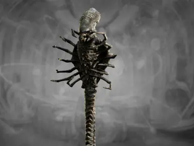 Xenomorph Snake Low-poly 3D model