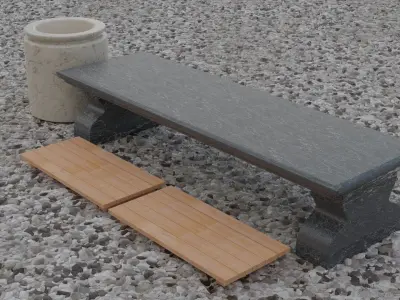 3D MODEL EUROPEAN BENCH 3D model