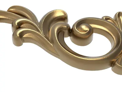 decorative pattern ready for 3D printing 3D model