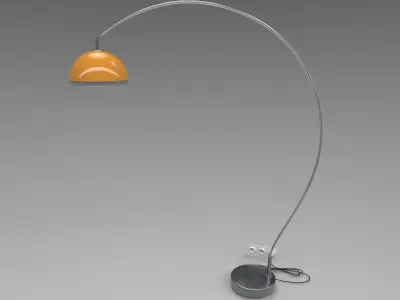 vintage arc lamp 3D model