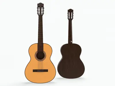 Classical Guitar Brand New Low-poly 3D model