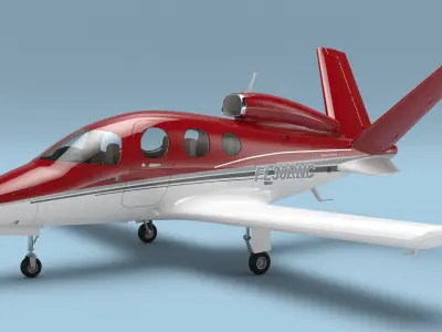  Cirrus Vision SF50 Personal Jet Rigged 