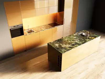 29-Kitchen5 glossy 3 3D model