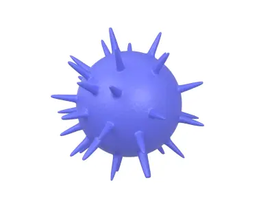 Virus v3 006 Low-poly 3D model