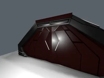 Scifi door 3D model buy