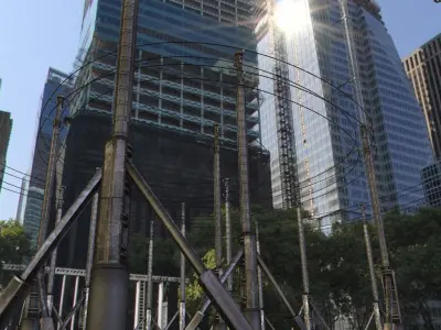 Futuristic Power Poles Free low-poly 3D model