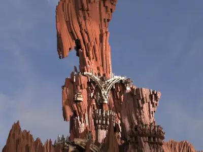 Desert Temples Sand Dunes  3D model