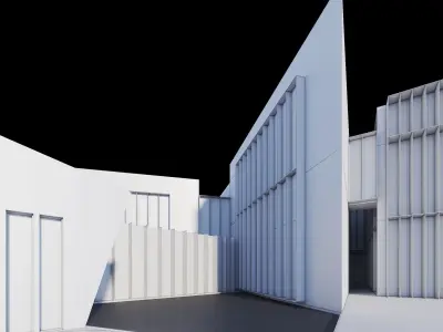 Modern Lake House 3D model