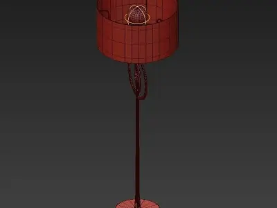 Circles floor lamp 3D model