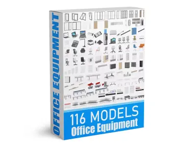 116 Office Equipment Collection 3D model