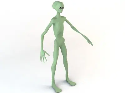 Alien Character Low-poly 3D model