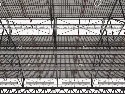 Ceiling Ventilation Pipes 18 3D model