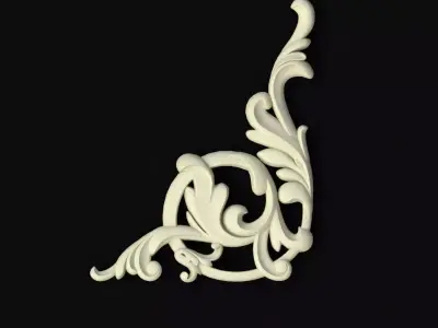 dekor ornate logo 3D model