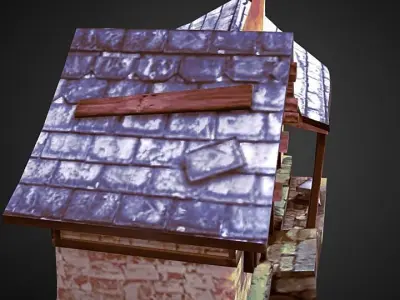 The Village Blacksmith Low-poly 3D model