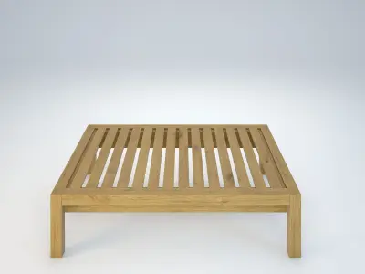 exterior wooden table 3D model