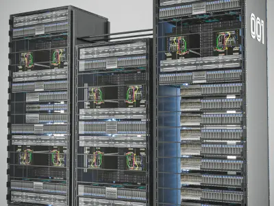 server rack 3D model