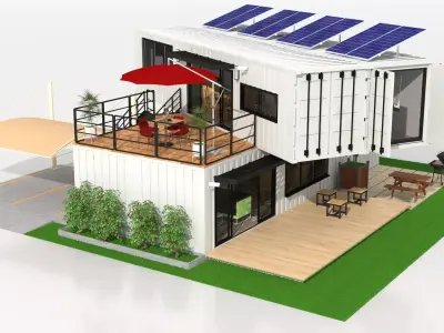 40ft Container Houses  3D model