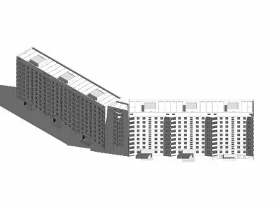 Kharkiv housing challenge - Saltivka Building Typologies 3D model
