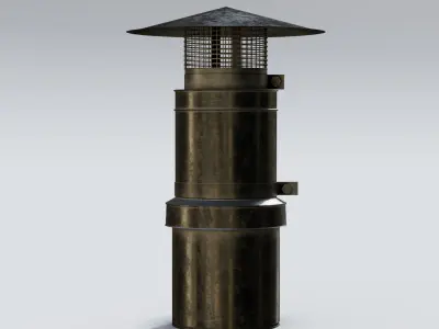 Roof Vent 16 Low-poly 3D model