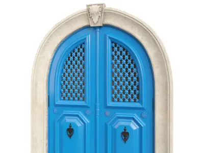 Entrance classic door 81 3D model