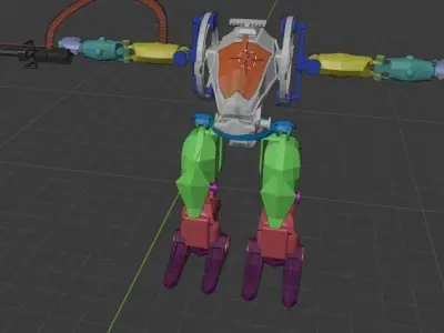 Avatar AMP suit Exoskeleton Robot Low-poly 3D model