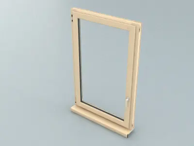 laos uPVC Window Low-poly 3D model