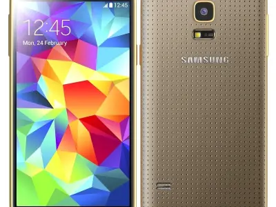 Samsung Galaxy S5 mini Copper Gold 3D model