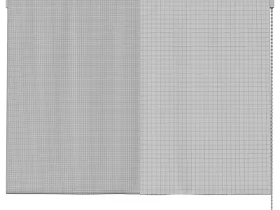 Roman Curtains 75 Pottery Barn Riviera Striped 3D model