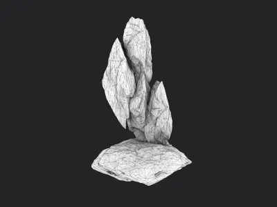 Rock 5-1 Low-poly 3D model