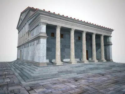 Bouleterion temple 3D model