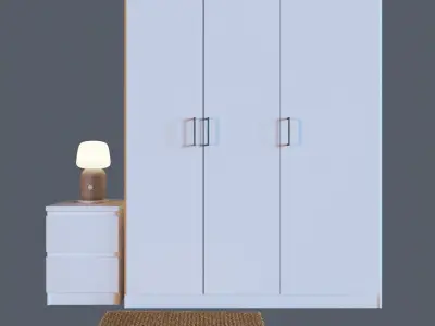 bedroom accessories 3D model