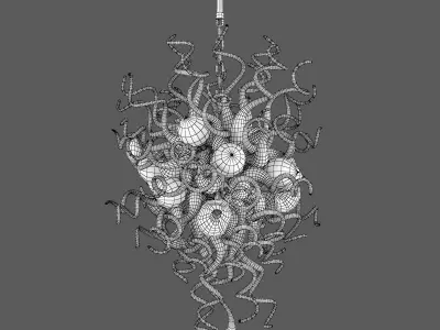 890100 Vulcano Lightstar Hanging Lamp 3D model