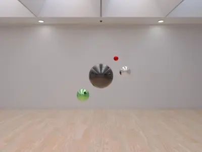 HDRI - Art Museum Gallery Interior 11 - 16384x8192 Texture