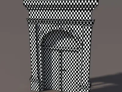 Door Portal Low Poly 79 3D model