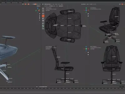 CYBERPUNK COLLECTION OFFICE CHAIR 3D model