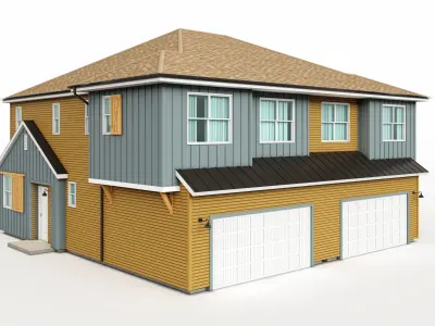 Single Family House-6 3D model