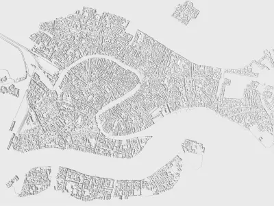 Venice 3D Model city map 3D model