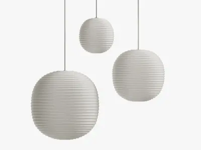 Lantern Pendant Three Sizes 3D model