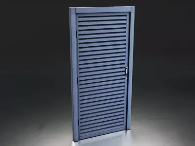 Modern Industrial Door Set Low-poly 3D model