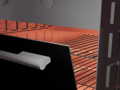 Electric Oven  Free low-poly 3D model