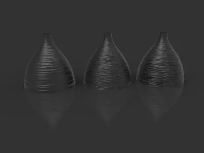 Three Living room lamp  3D print model