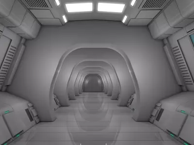 Sci Fi Corridor 3D model