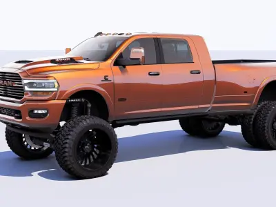 RAM 3500 Longhorn Mega Cab Dually 2024 Refresh 3D model