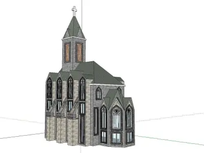 Architecture-Religion-God-Culture-Temple-0106 church 3D model
