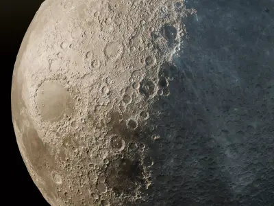 Moon 3D Photorealistic  Low-poly 3D model