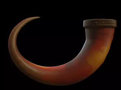 Ancient Horn Low-poly 3D model