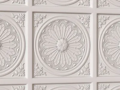 Decorative Ceiling Tile 3D model